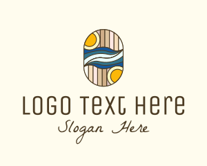 Resort - Summer Vacation Mosaic logo design