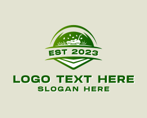 Grass - Gardening Grass Lawn Mower logo design