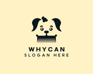 Puppy Grooming Comb Logo