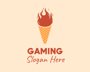 Fire Ice Cream  Logo