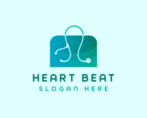 Stethoscope - Stethoscope Medical Shopping logo design