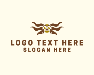 Wings - Barn Owl Wings logo design