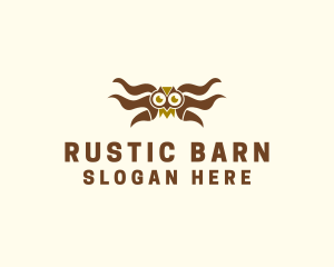 Barn Owl Wings  logo design