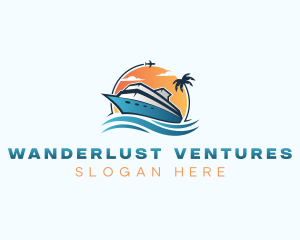 Boat Travel Tourism logo design