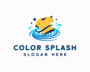 Shirt Laundry Cleaning logo design