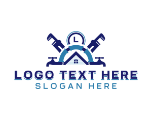 Plumber - House Water Plumbing logo design