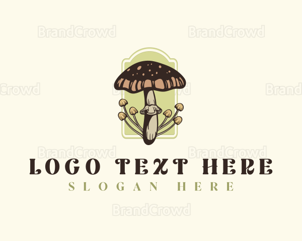 Edible Mushroom Fungi Logo