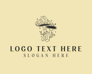 Mushroom - Herbal Shrooms Holistic logo design