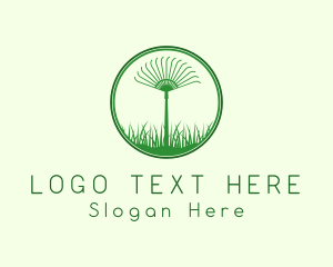 Tool - Rake Lawn Garden Tool logo design