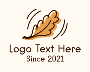 Dry Season - Oak Autumn Leaf logo design