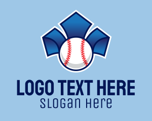 Baseball Player - Crown Baseball Sport logo design