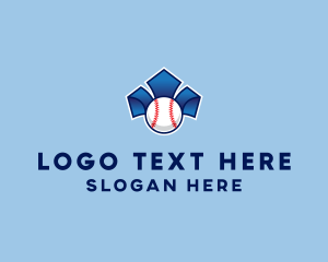 Softball - Crown Baseball Slugger logo design