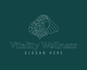 Lady Hair Natural Wellness logo design