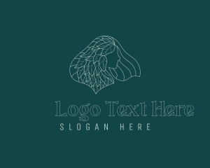 Natural - Lady Hair Natural Wellness logo design