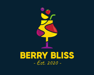 Fresh Fruit Sangria logo design