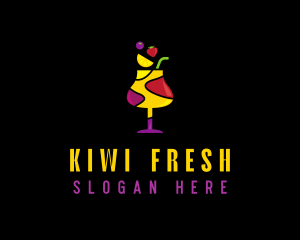 Fresh Fruit Sangria logo design