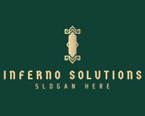 Gold Pillar Column logo design