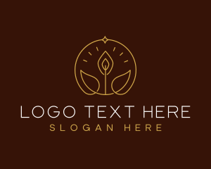 Memorial - Stylish Aromatherapy Candle logo design