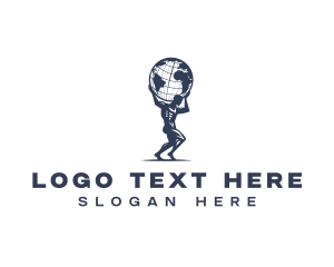 Globe Masculine Man logo design