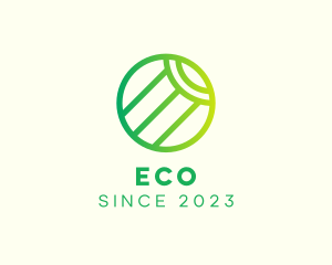 Lawn Maintenance - Eco Friendly Letter O logo design