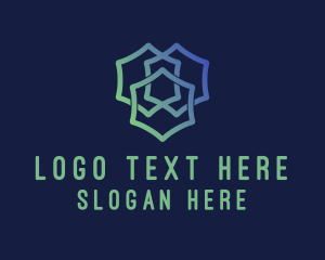 Abstract - Hexagon Software Tech logo design