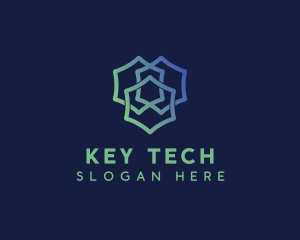 Hexagon Software Tech  logo design