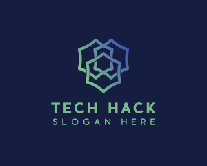 Hexagon Software Tech  logo design