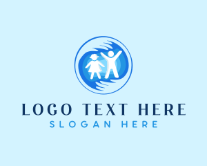 Humanitarian - Children Daycare Hands logo design