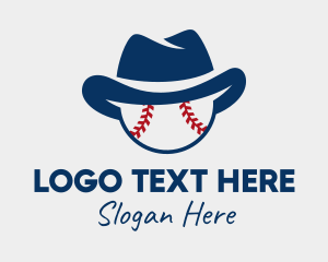 Ball - Cowboy Baseball Team logo design