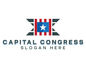 Congress - American Star Banner logo design