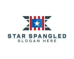 American Star Banner logo design