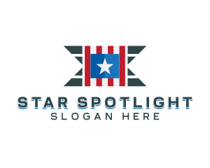 American Star Banner logo design