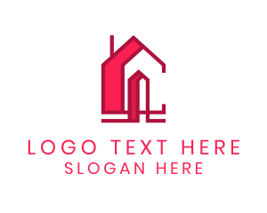 Mansion - House Letter CA Monogram logo design