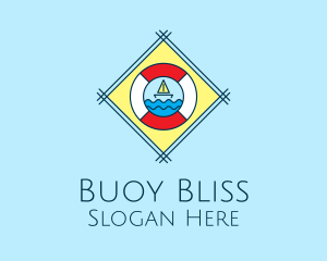 Buoy - Sail Boat Lifebuoy logo design