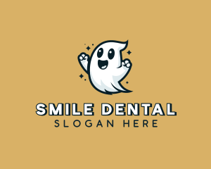 Spirit - Smiling Halloween Ghost logo design