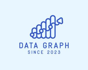 Statistic Graph Arrow logo design