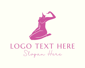 Feminine - Sexy Woman Body logo design