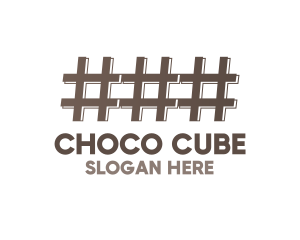 Brown Hashtag Fence Logo