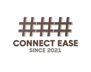 Slack - Brown Hashtag Fence logo design