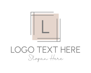 Minimalist - Minimalist Square Frame Lettermark logo design