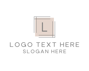 Lettermark - Minimalist Square Frame Lettermark logo design