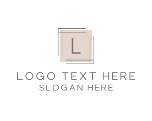 Minimalist Square Frame Lettermark Logo