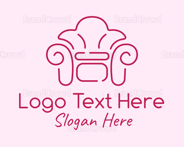 Fancy Pink Couch Logo