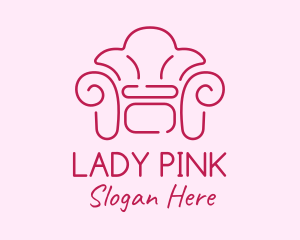 Fancy Pink Couch logo design