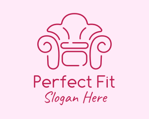 Fittings - Fancy Pink Couch logo design