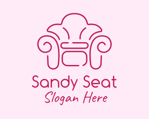 Fancy Pink Couch logo design