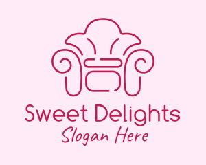 Fancy Pink Couch logo design