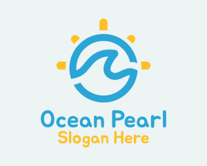 Ocean Sun Holiday logo design