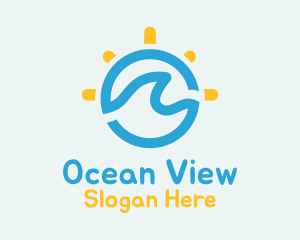 Ocean Sun Holiday logo design