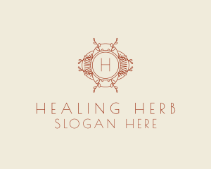 Natural Herb Wreath logo design